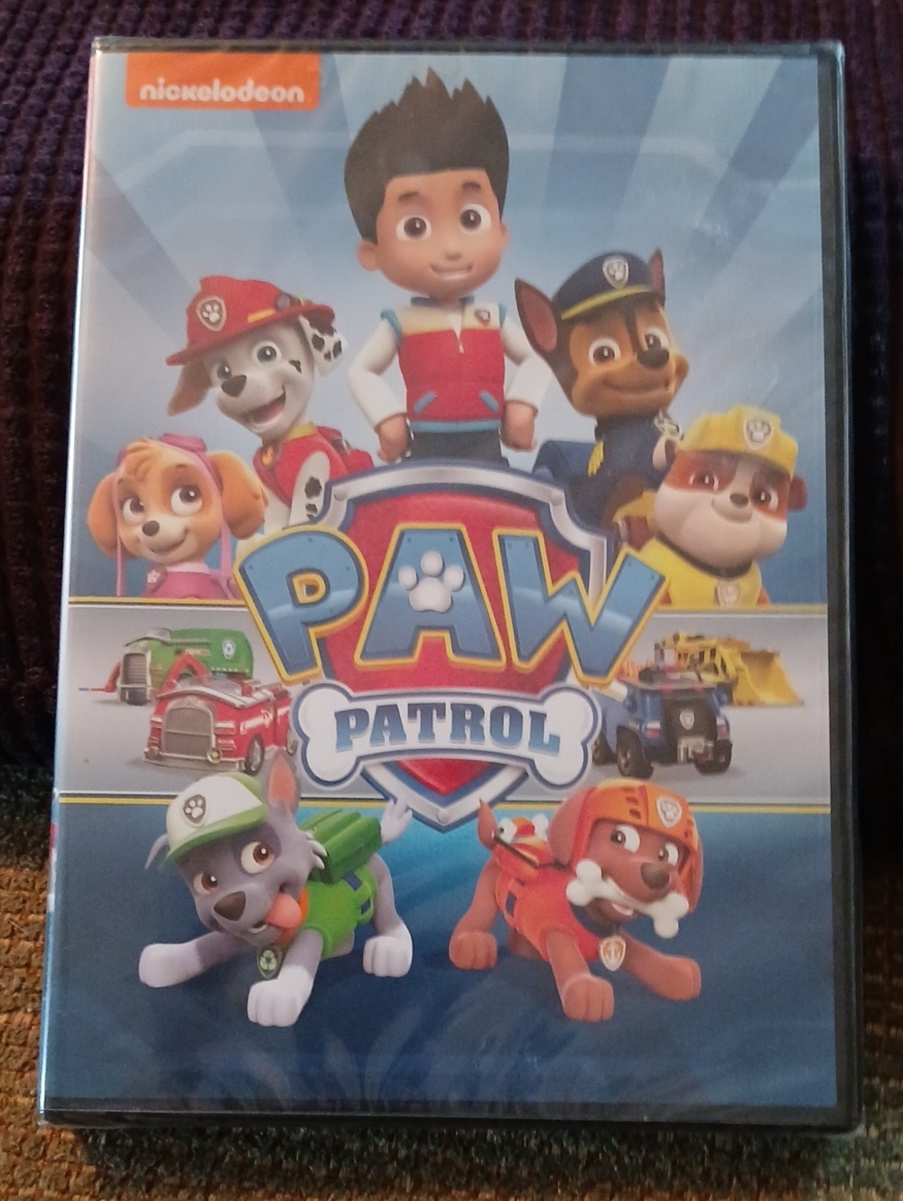 Nickelodeon PAW Patrol Colorful Character DVD — Blue Background